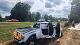 EMS driver sent to hospital after rollover crash caused by motorist who failed to yield | WDBD FOX 40 Jackson MS Local News, Weather and Sports