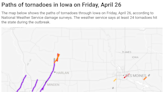NWS: There were at least 2 dozen tornadoes in Iowa last week. Here's what we know so far.