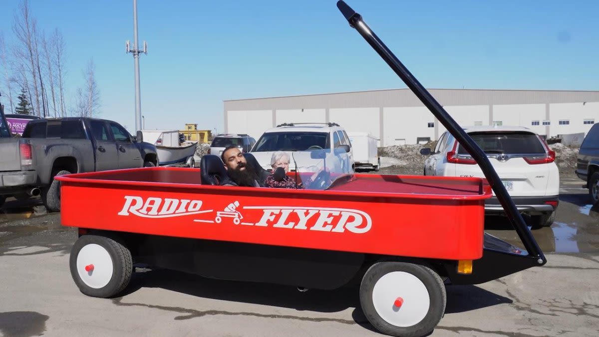 Watch: SUV-sized Radio Flyer red wagon up for auction
