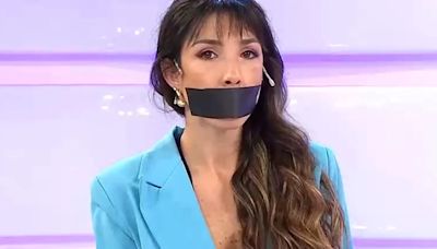 Daniela Vera, la ex de Roberto Castillo, se presentó en televisión con una cinta en la boca: el motivo