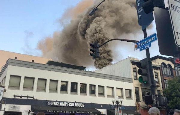 Fire in Downtown San Diego near Comic-Con displaces 50, diverts traffic