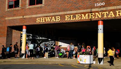 Photos of Shwab Elementary's first day of school