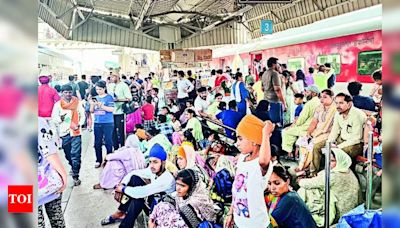 Sirhind mishap hits train service, many stranded | Ludhiana News - Times of India