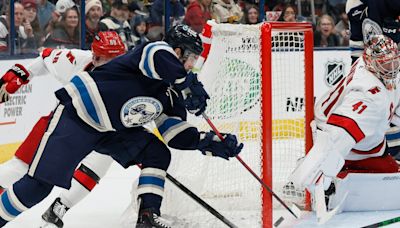 Zach Werenski scores twice as Blue Jackets beat playoff-bound Hurricanes 6-3 in season finale