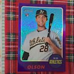 MATT OLSON 新人 RC 紫亮平行卡 2017 Topps Heritage 運動家 勇士