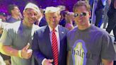 Joe Burrow, Nick Bosa shoot the breeze with Donald Trump at UFC 299 in Miami