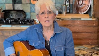 Joan Baez changes lyrics to ‘America the Beautiful’ as she supports Kamala Harris