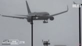 Storm Noa: United Airlines flight forced to abort landing as strong winds rock plane