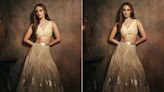 "Golden Hour" In A Metallic Lehenga Made A "Doorstep Delivery" To Manushi Chhillar