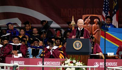 Biden confronts 2024 weak spots with young, Black voters at Morehouse commencement