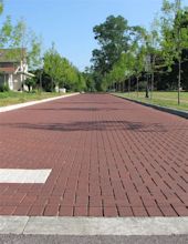 Permeable clay pavers cost less than asphalt - Pine Hall Brick, Inc.