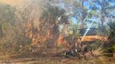 Crews battle brush fire near Coca-Cola center in Fort Pierce, 6 acres charred