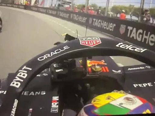 Checo Pérez destrozó su auto de Fórmula Uno: el impactante choque en el GP de Mónaco
