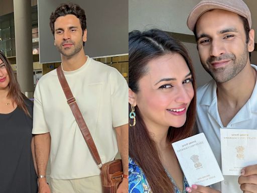 After getting robbed in Europe, Divyanka Tripathi and her husband Vivek Dahiya safely return to Mumbai: ‘Ghar aake humesha sukoon hi milta hai’