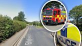 Woman cut free from car as emergency services called to crash