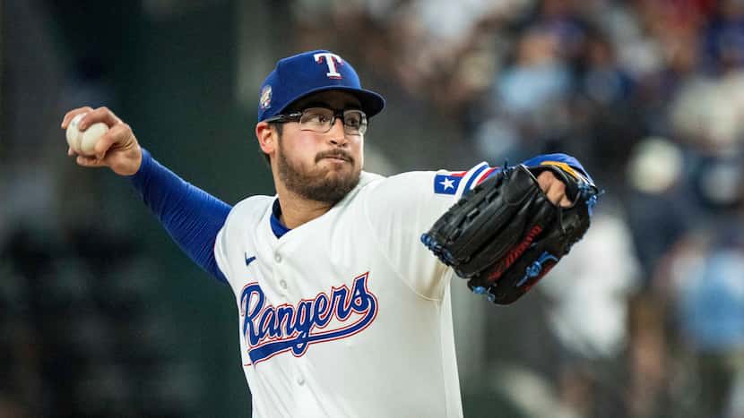 Texas Rangers’ Dane Dunning pitches after battling sinus infection
