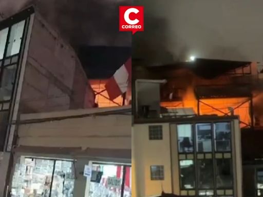 Centro de Lima: Se registra incendio en el cruce de los jirones Puno y Andahuaylas cerca a Mesa Redonda