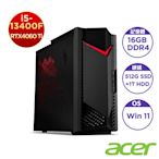 Acer 宏碁 N50-650 十三代10核獨顯雙碟電競桌上型電腦(i5-13400F/16G/512GB+1TB/RTX4060Ti/Win11)