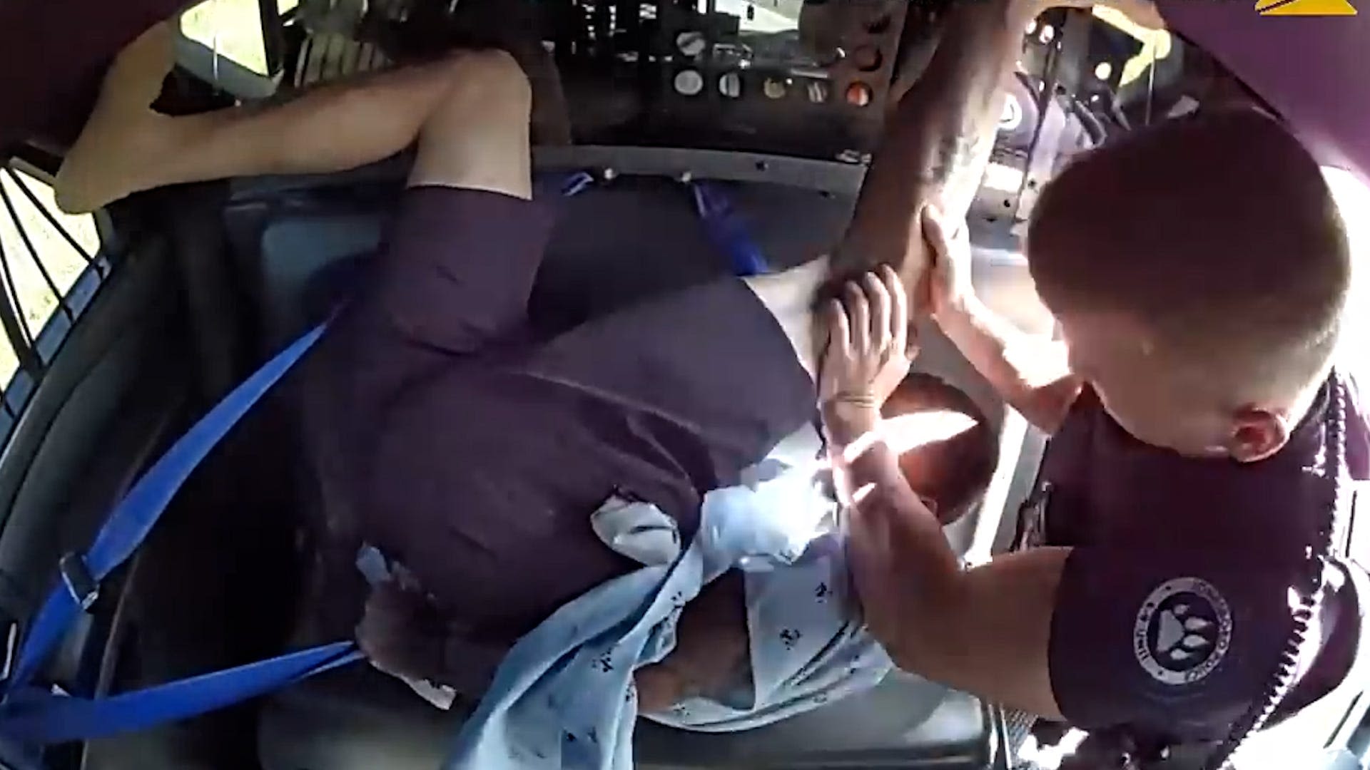 Arkansas police officer fired after video shows him beating handcuffed man in patrol car