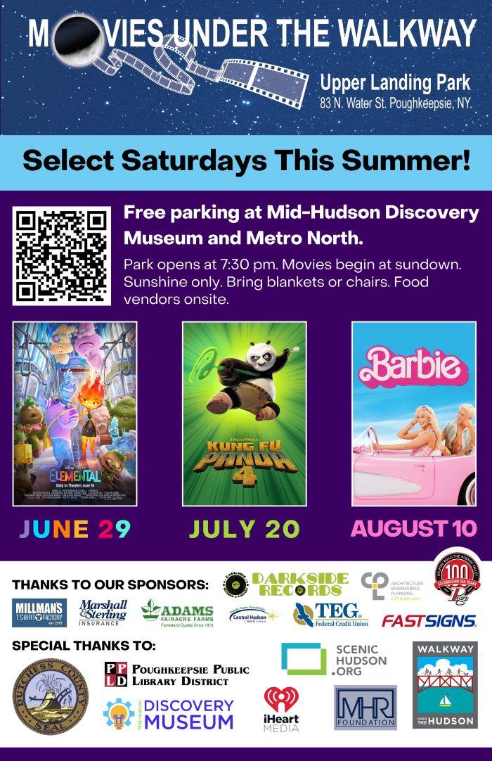 Movies Under The Walkway returns on Saturday, June 29th - Mid Hudson News