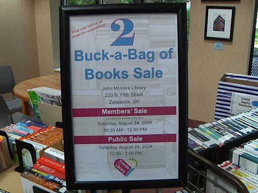 Book Store Closure and Major Book Sales at the John McIntire Library - WHIZ - Fox 5 / Marquee Broadcasting