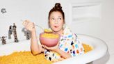 Watch Drew Barrymore Bathe in a Tub of Mac and Cheese: ‘I’m Living My Dream’