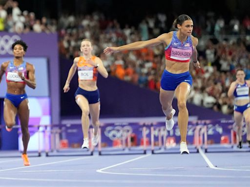 Sydney McLaughlin-Levrone breaks own world record, wins gold in women’s 400M hurdles