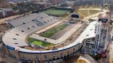 Renovations of David Booth Kansas Memorial Stadium are underway. Check out our photos