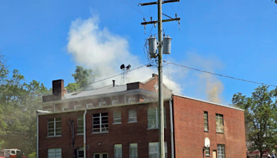 Centerville United Methodist Church catches fire