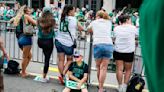 Hours before Celtics parade, early risers staked out spots along route - The Boston Globe