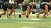 Local football prospects showcase skills in front of college scouts