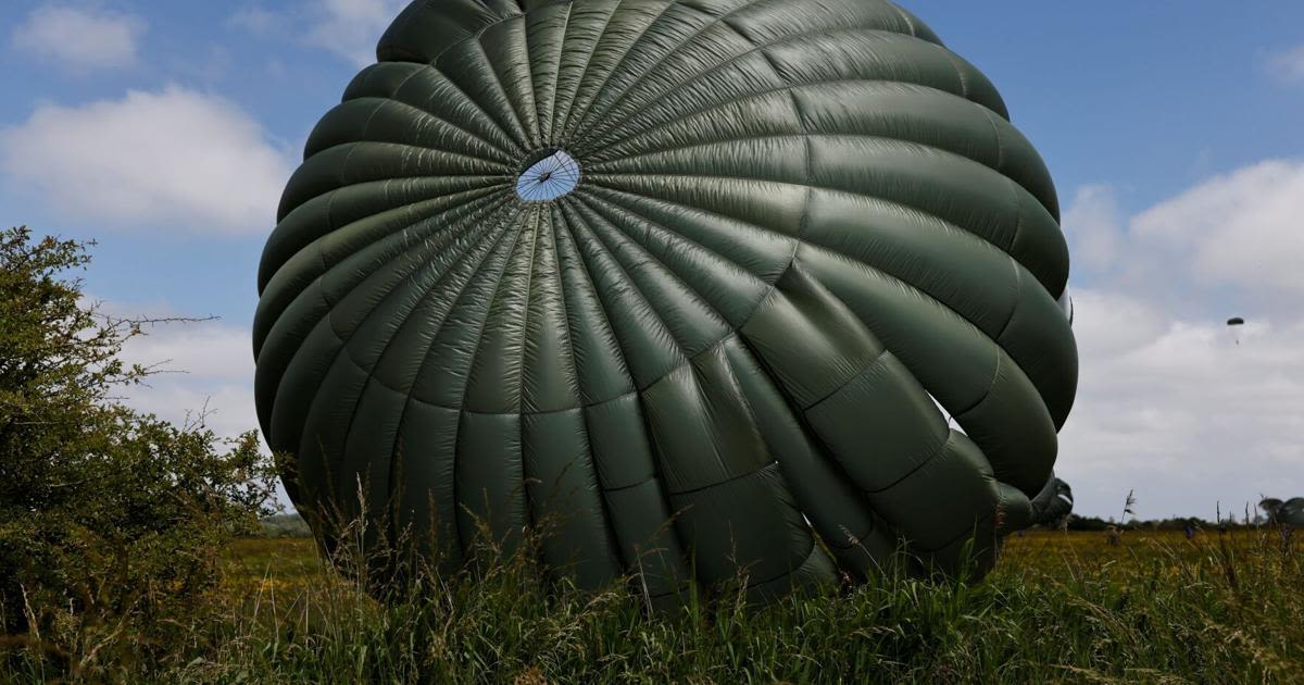 A mass parachute jump over Normandy kicks off commemorations for the 80th anniversary of D-Day