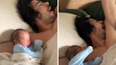 Newborn instantly becomes dad's mini-me: "So special"