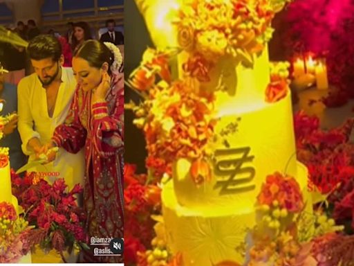 Sonakshi Sinha and Zaheer Iqbal's 4 tier wedding cake took 8 hours to make, reveals baker Vahishta Zandbaf