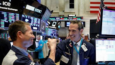 Stock market today: S&P 500 closes at record high as rate cut hopes rise and Nvidia surges