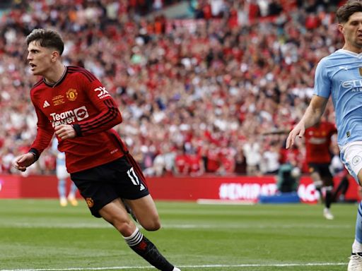 Video: el gol de Alejandro Garnacho en la final de la FA Cup ante el Manchester City