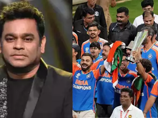 Here's how AR Rahman reacted as team India champions sang 'Vande Mataram' at Wankhede stadium | Hindi Movie News - Times of India