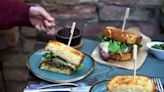 Savoury start: Mortadella breakfast burger with pistachio basil pesto