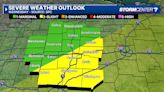 Strong storms possible later today with damaging winds, hail