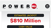 Powerball jackpot rises to $810 million for New Year's Day drawing; 7 tickets win millions