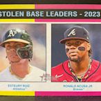 Ronald Acuña Jr. / Esteury Ruiz 2024 Topps Heritage Stolen Base Leaders #309