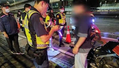 板橋警臨檢黑幫易出入場所 同步取締噪音車！告發20車不合格｜壹蘋新聞網