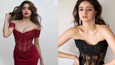 Janhvi Kapoor vs Ananya Panday fashion face-off: Who wore Rasario lace corset maxi dress worth Rs.1.9 Lakh better?