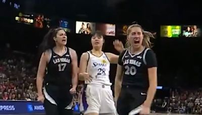 Kelsey Plum's Reaction to Kate Martin's Block During Aces Game Produced Iconic Photo