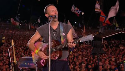 Coldplay's Chris Martin honours Glastonbury founder Sir Michael Eavis