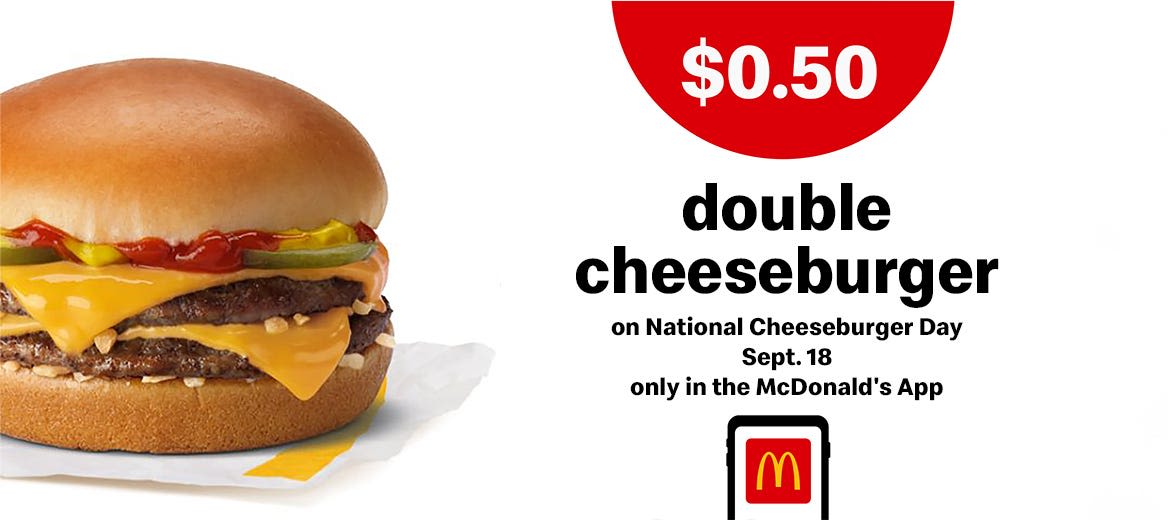 It's National Cheeseburger Day! See deals, freebies from McDonald's, Burger King and more