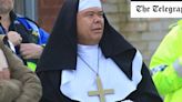Football is his religion: Jonathan Van-Tam dresses as nun to watch his beloved Boston United