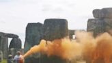 Watch: 2 Arrested For Spraying Orange Substance On Stonehenge In UK