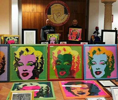 Incautan en Italia 50 obras falsas de Warhol, Picasso y Miró que eran vendidas por televisión