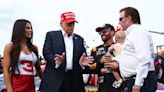 Former President Donald Trump attends Coca-Cola 600 NASCAR race